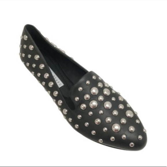 Veronica Beard Shoes - Veronica Beard Griffin Studded Nappa Leather Loafers, Size 8/38